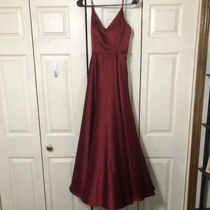 Satin prom dress